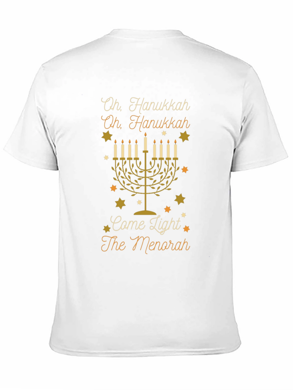 Hanukkah Menorah T-Shirt - Oh Hanukkah Design