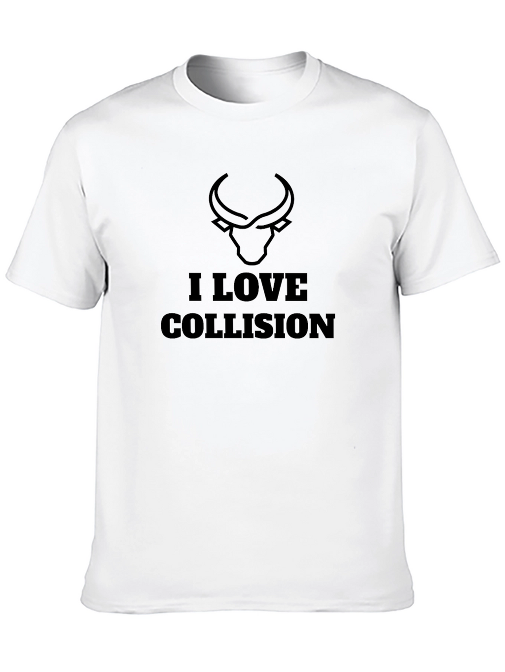 I Love Collision Black Graphic Tee