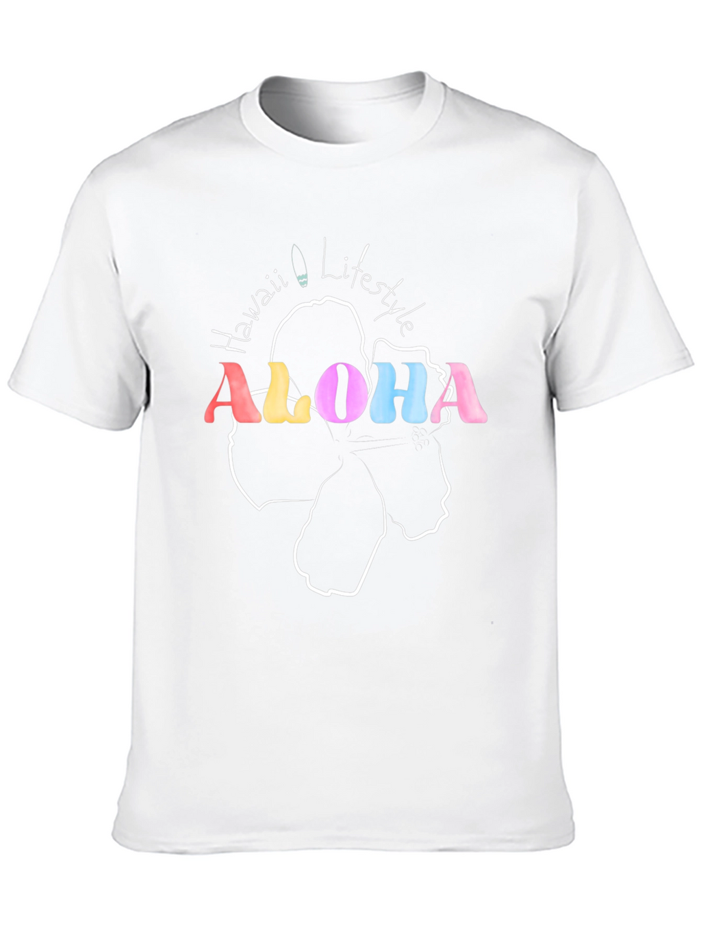 Aloha Hawaii Lifestyle Black T-Shirt