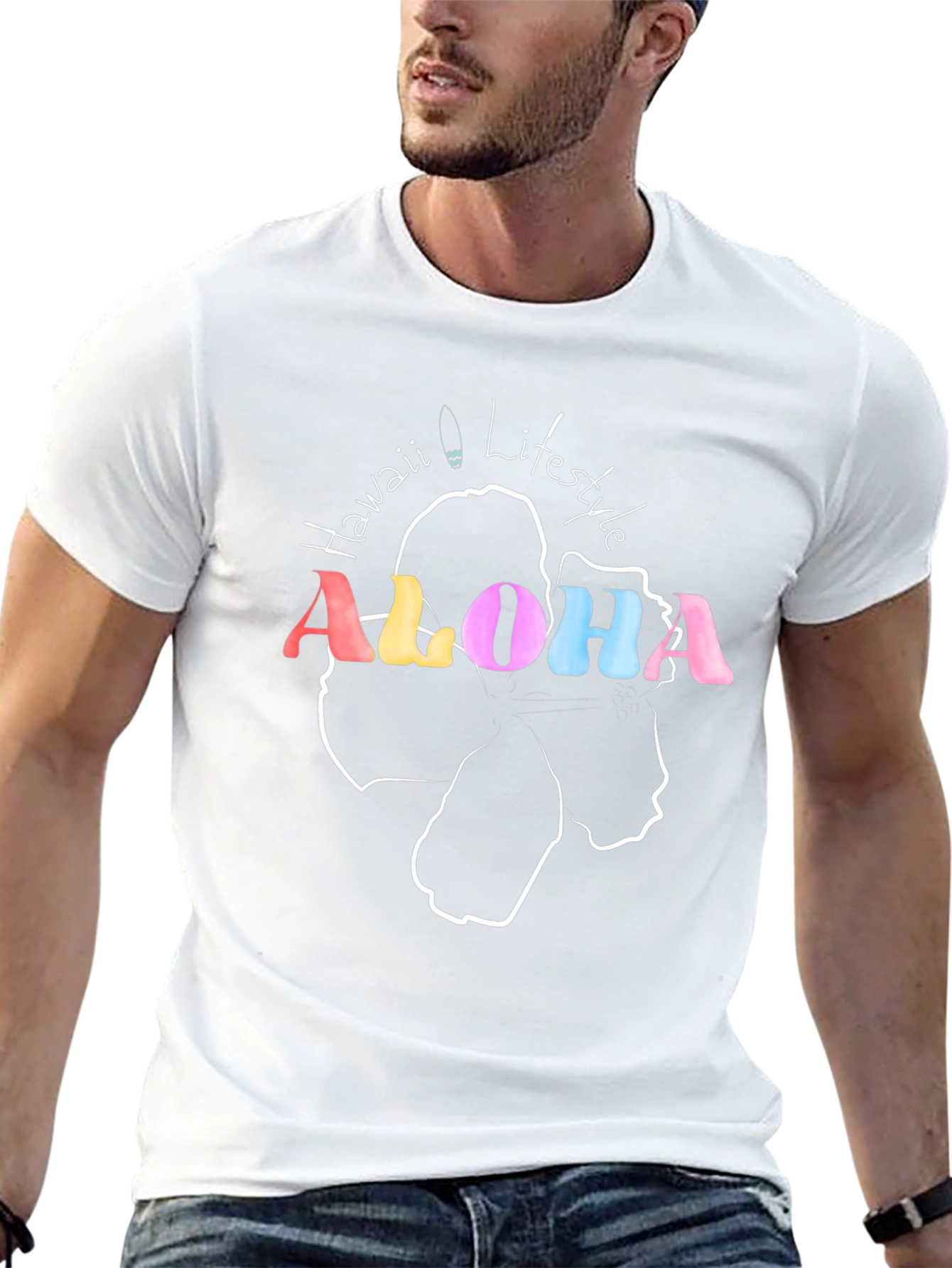 Aloha Hawaii Lifestyle Black T-Shirt