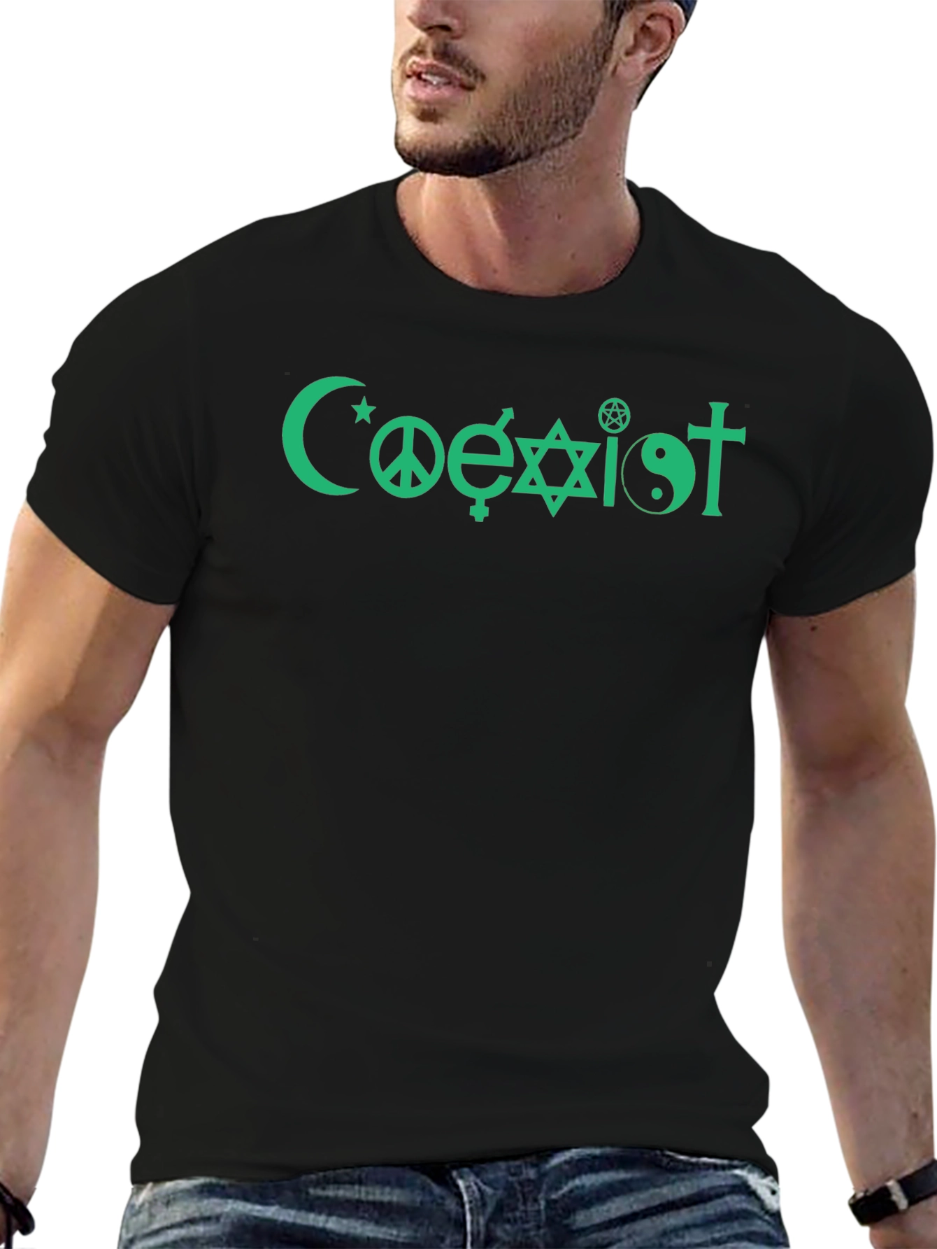Coexist Graphic T-Shirt - Peace and Unity Design