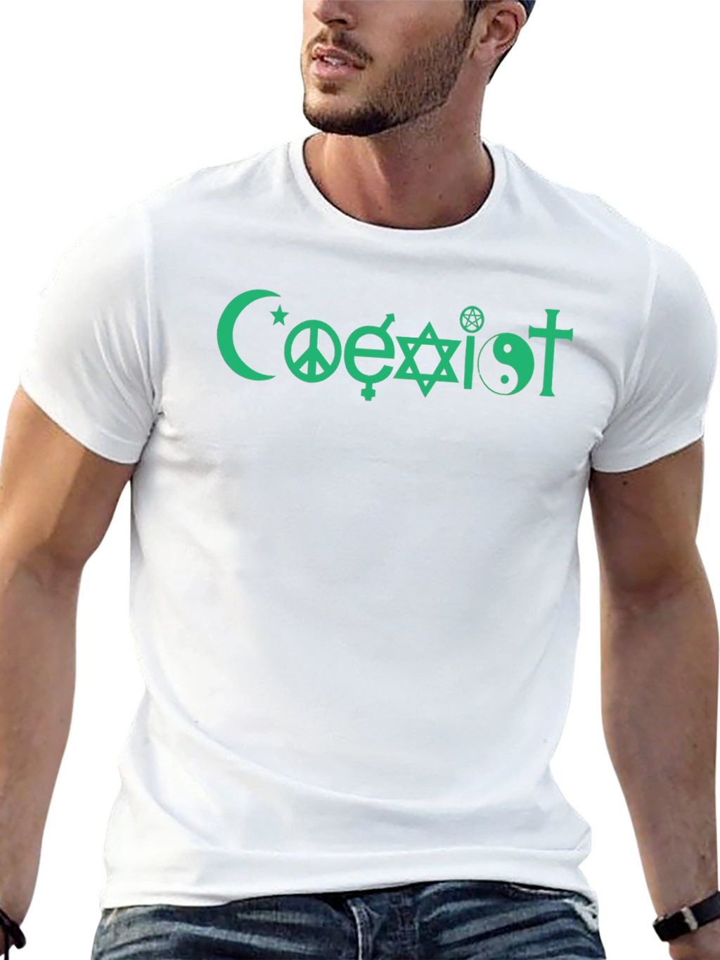 Coexist Graphic T-Shirt - Peace and Unity Design