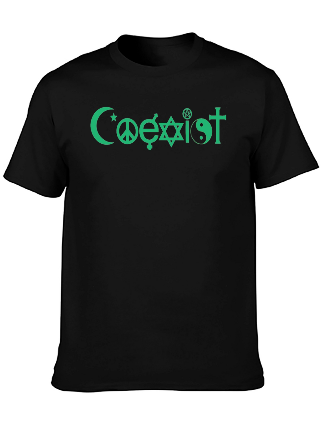 Coexist Graphic T-Shirt - Peace and Unity Design