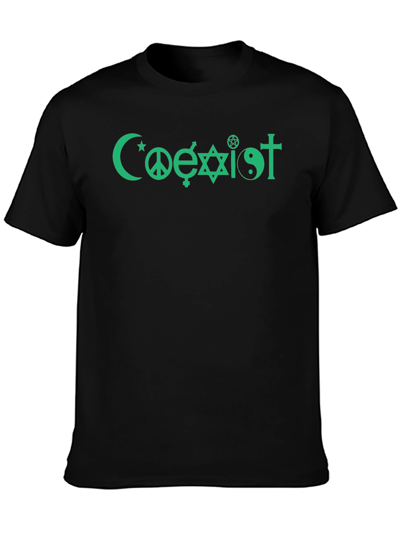 Coexist Graphic T-Shirt - Peace and Unity Design