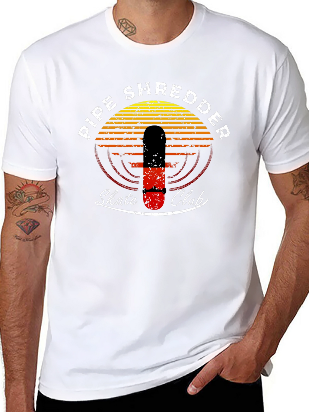 Pipe Shredder Skate Club Graphic Tee