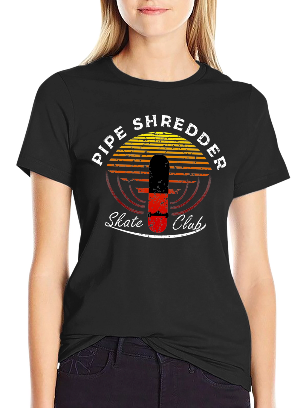 Pipe Shredder Skate Club Graphic Tee