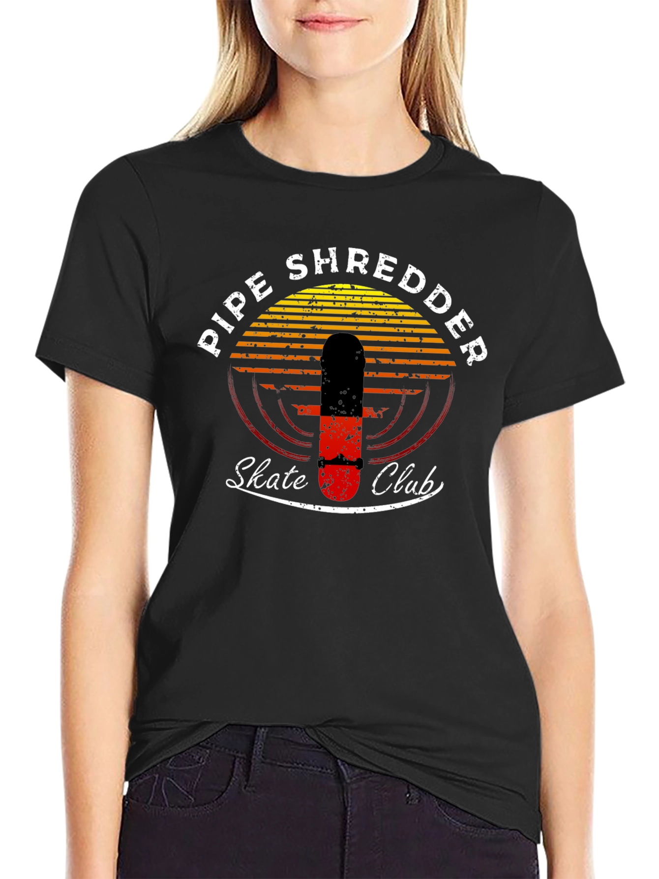 Pipe Shredder Skate Club Graphic Tee