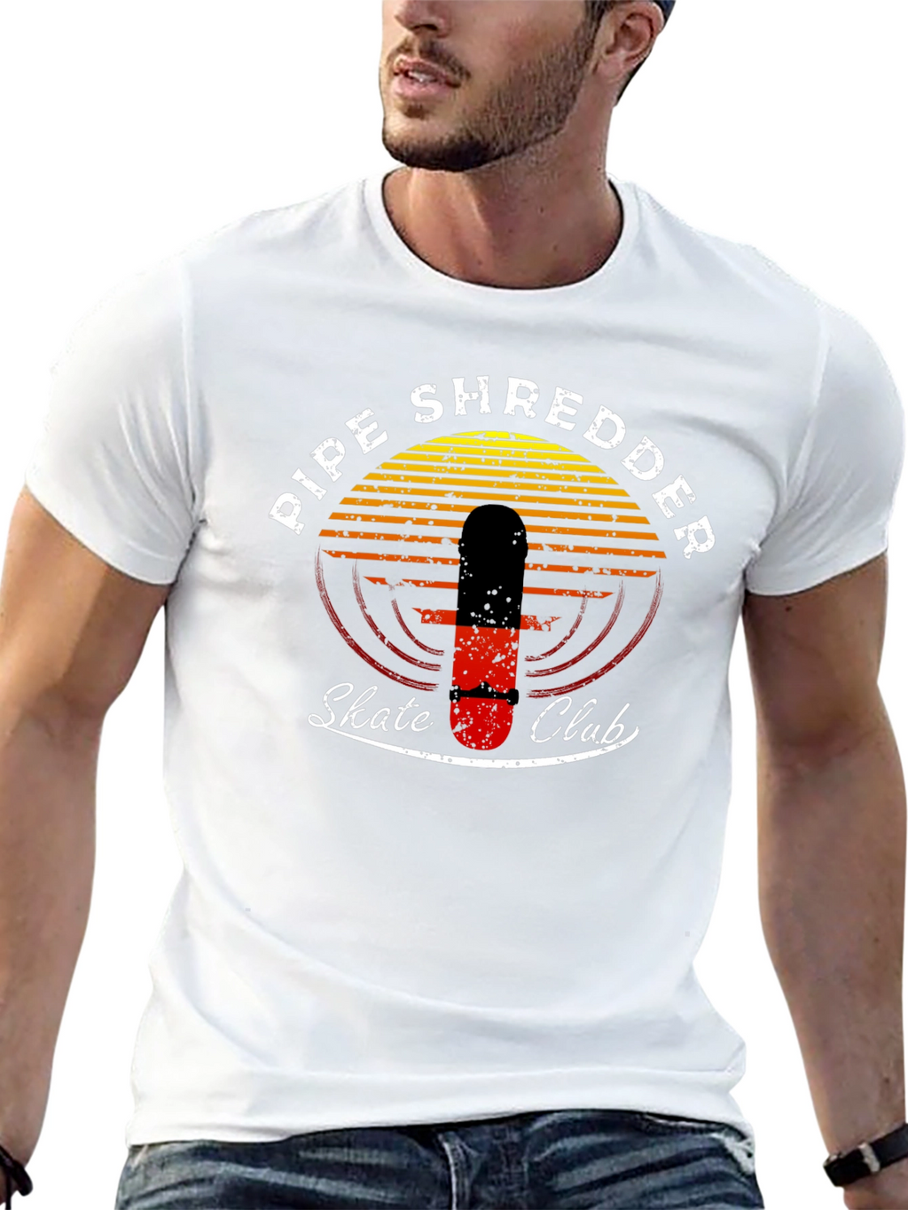 Pipe Shredder Skate Club Graphic Tee