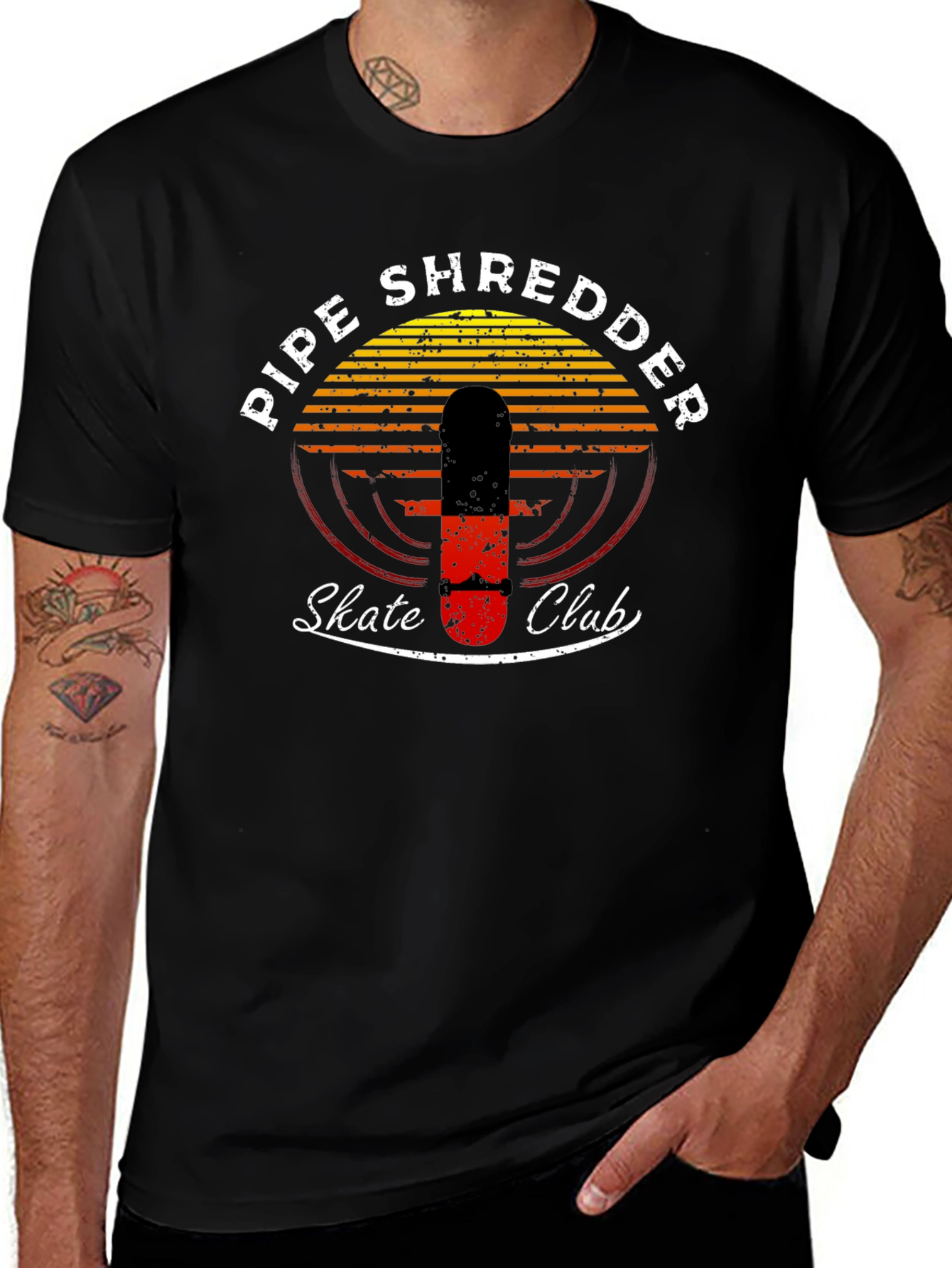 Pipe Shredder Skate Club Graphic Tee