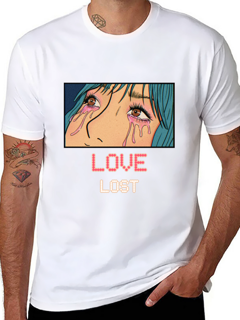 Love Lost Graphic Tee - Trendy Anime Style T-Shirt