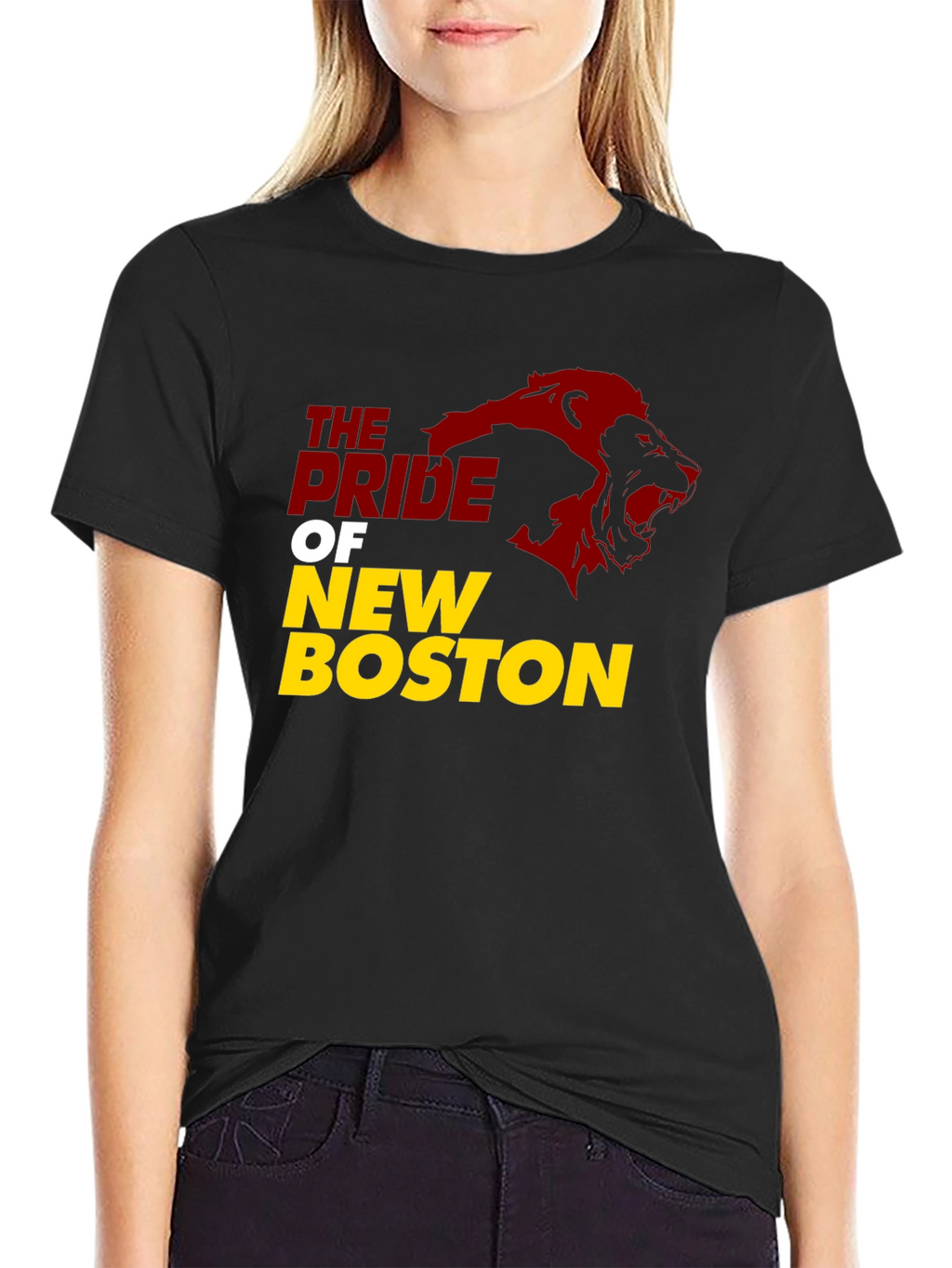 Pride of New Boston Lion Graphic T-Shirt