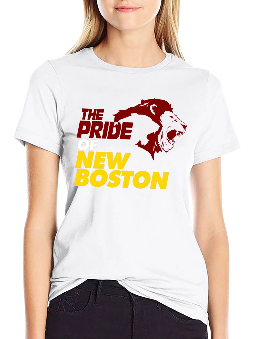 Pride of New Boston Lion Graphic T-Shirt