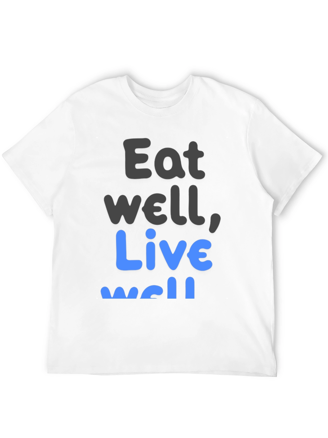 Eat Well Live Well T-Shirt Black