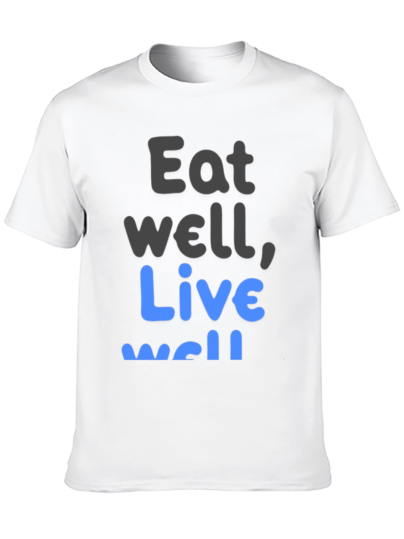 Eat Well Live Well T-Shirt Black