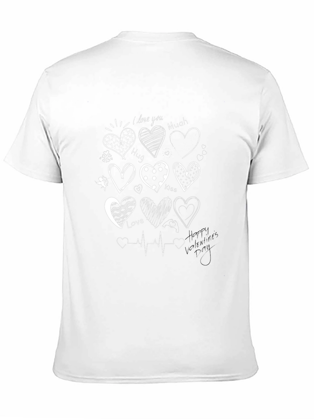 Heart Valentines Day Graphic T-Shirt