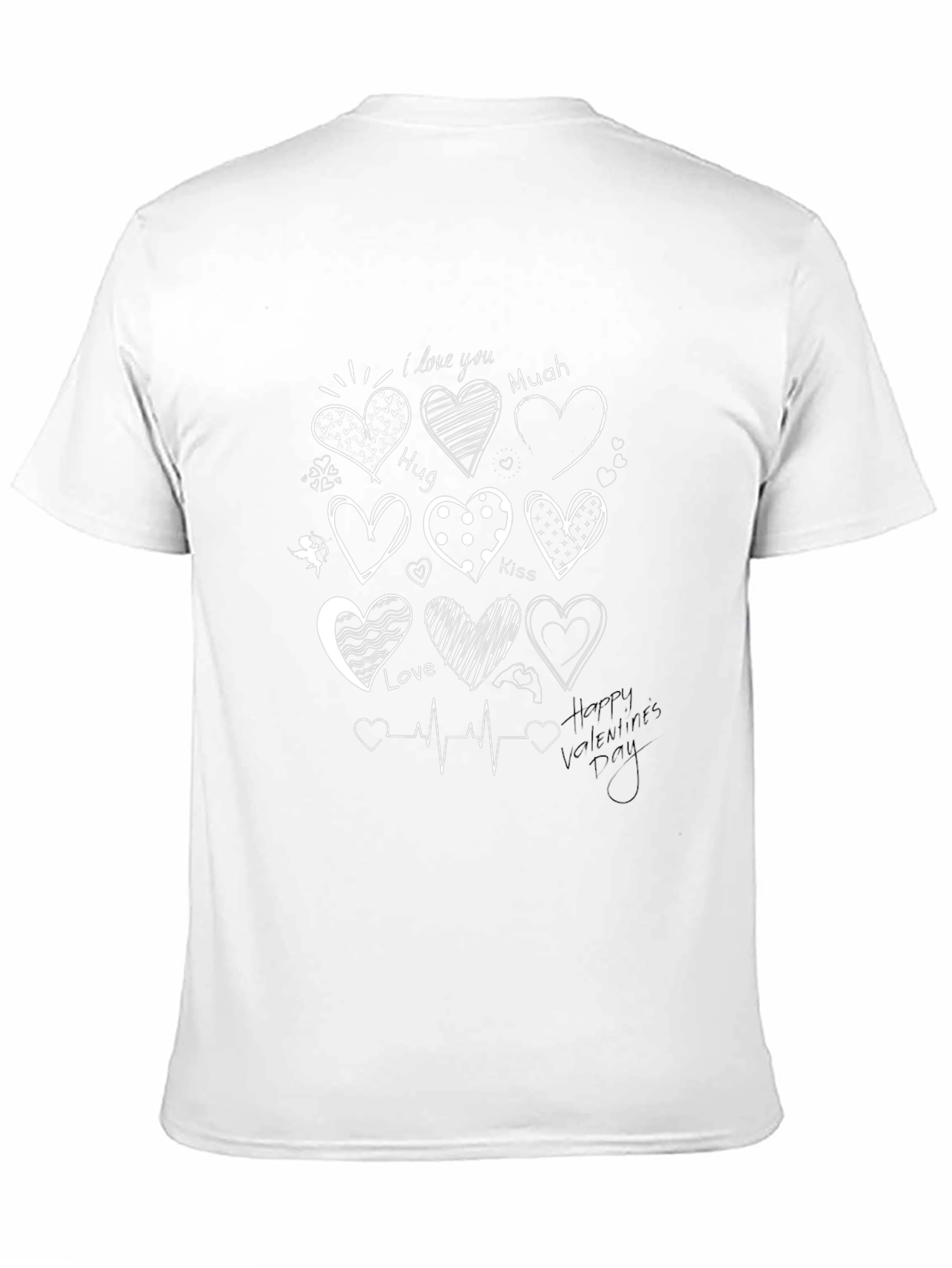 Heart Valentines Day Graphic T-Shirt