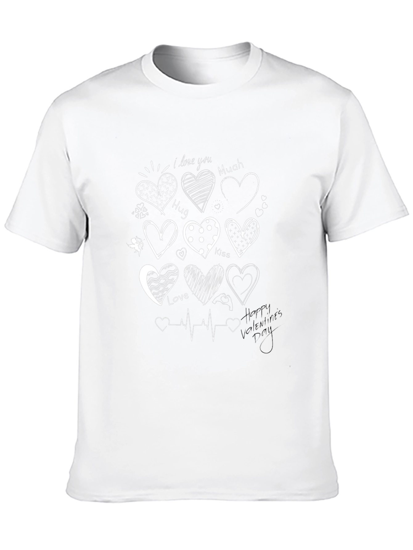 Heart Valentines Day Graphic T-Shirt