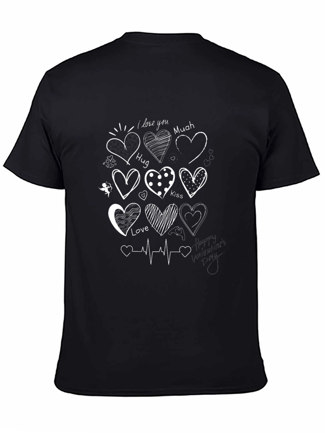 Heart Valentines Day Graphic T-Shirt