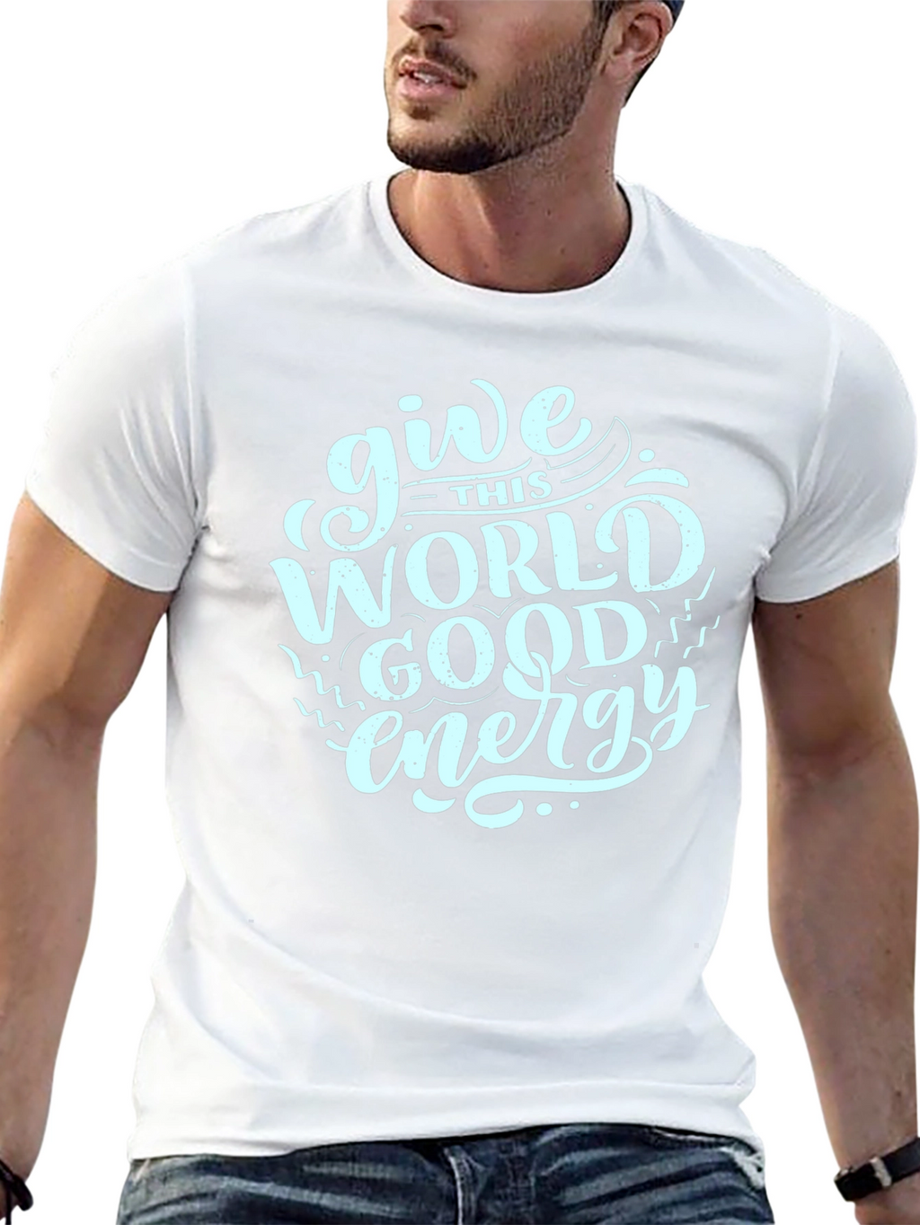 Give This World Good Energy Black T-Shirt