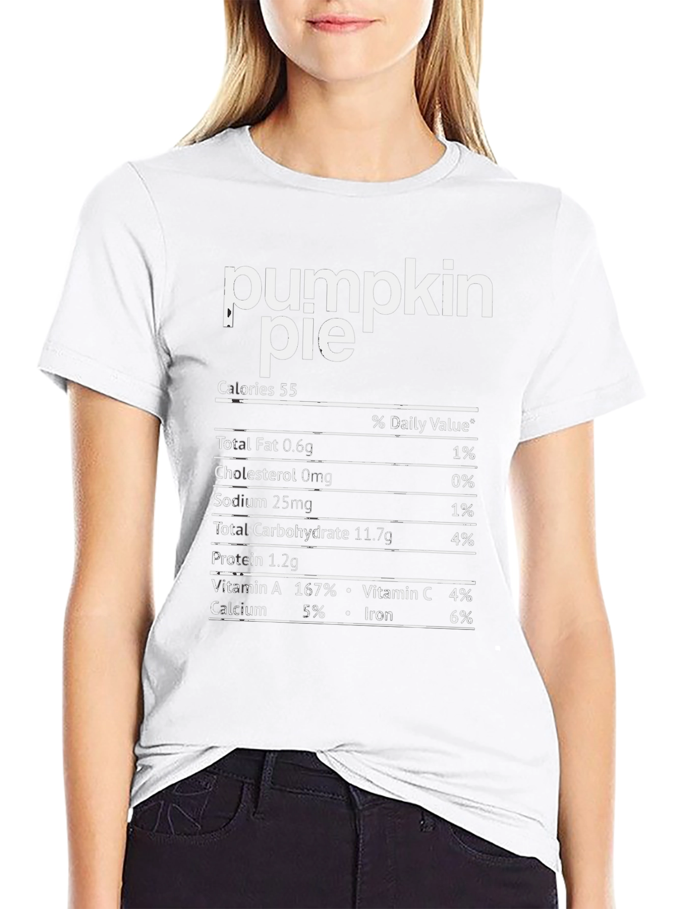 Pumpkin Pie Nutrition Facts Novelty T-Shirt