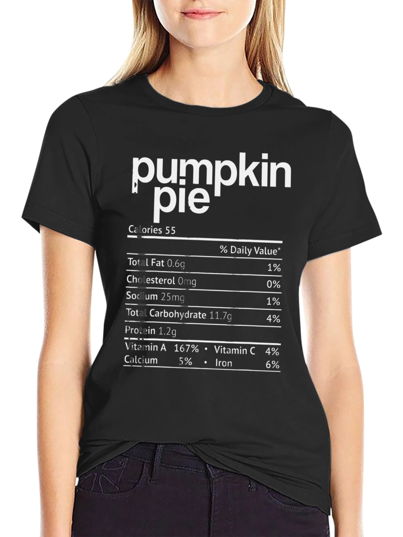 Pumpkin Pie Nutrition Facts Novelty T-Shirt