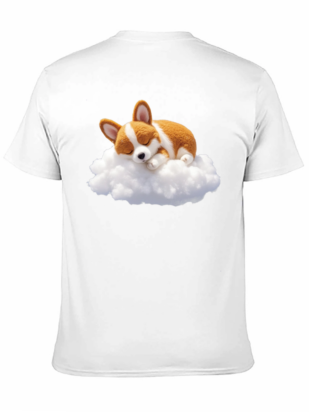 Corgi Cloud Black T-Shirt