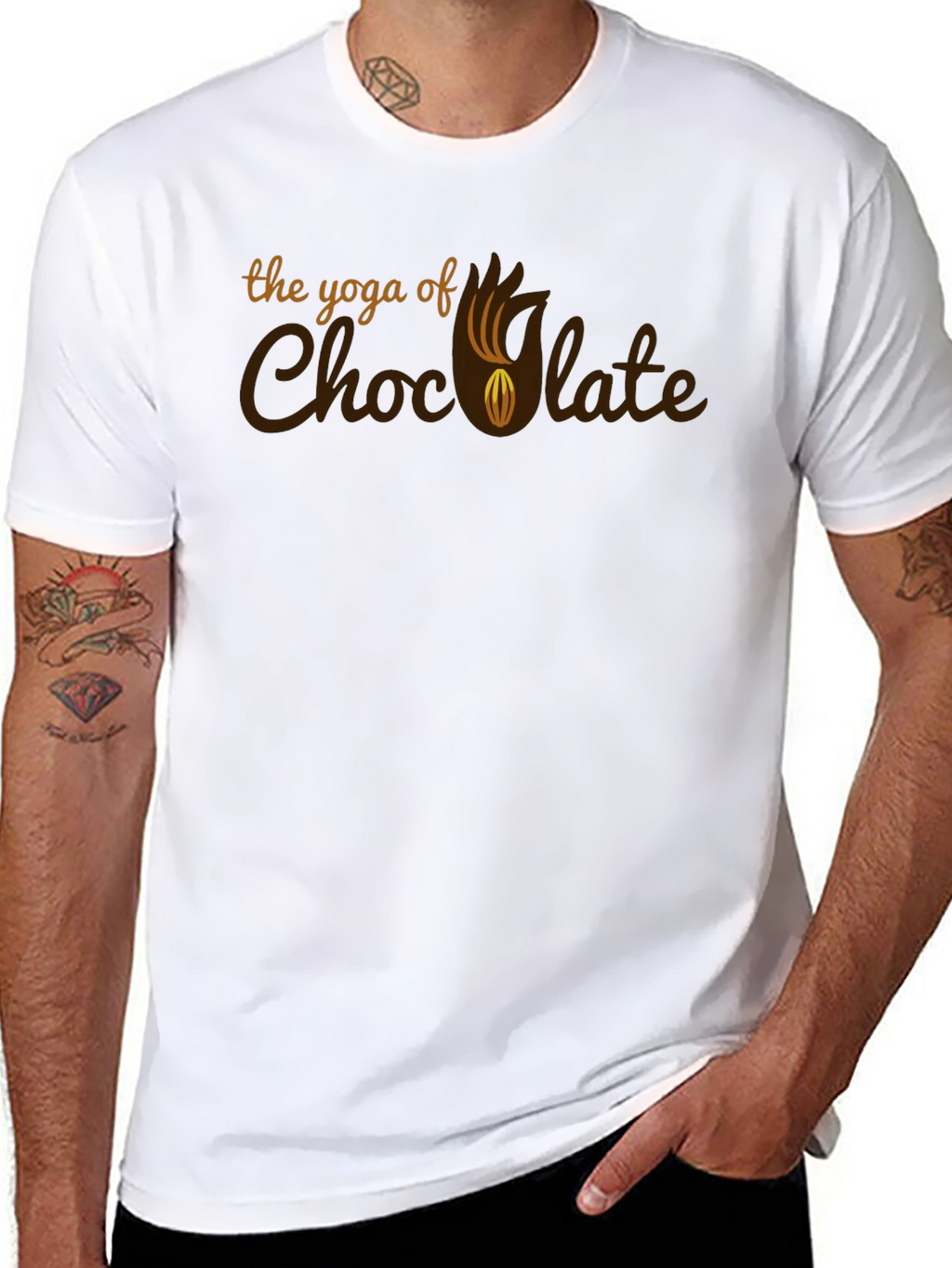 Yoga of Chocolate Graphic Tee - Unique Design