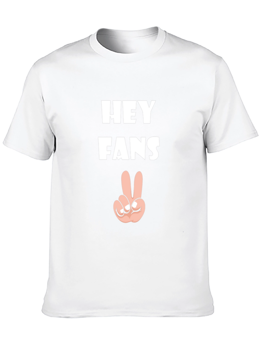 Hey Fans Graphic T-Shirt - Casual Black Tee