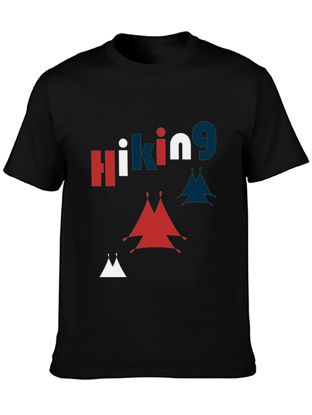Hiking Graphic Print Crew Neck T-Shirt