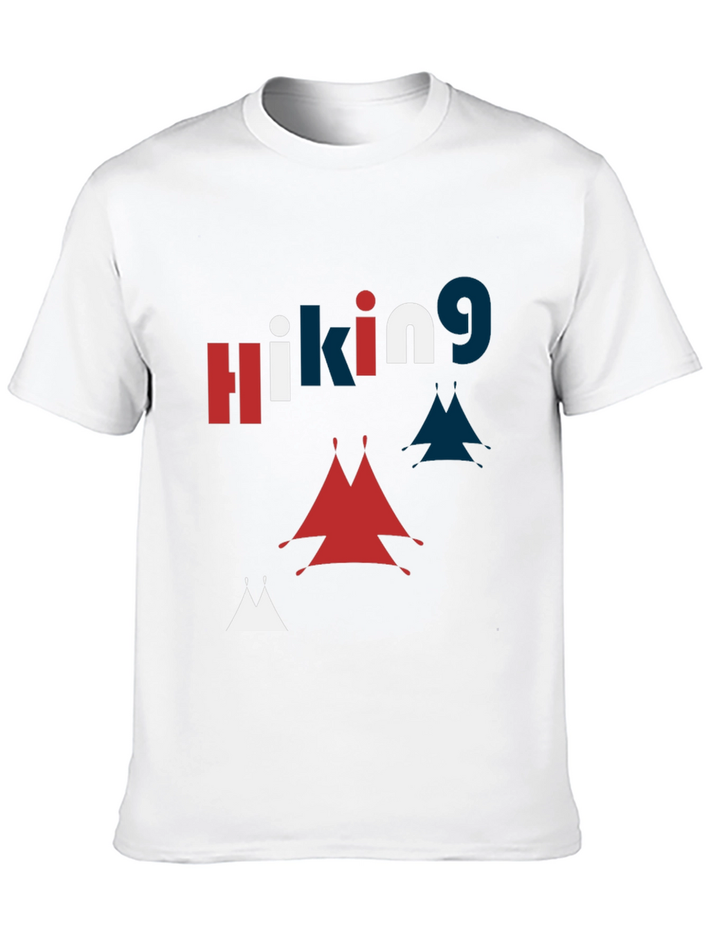 Hiking Graphic Print Crew Neck T-Shirt