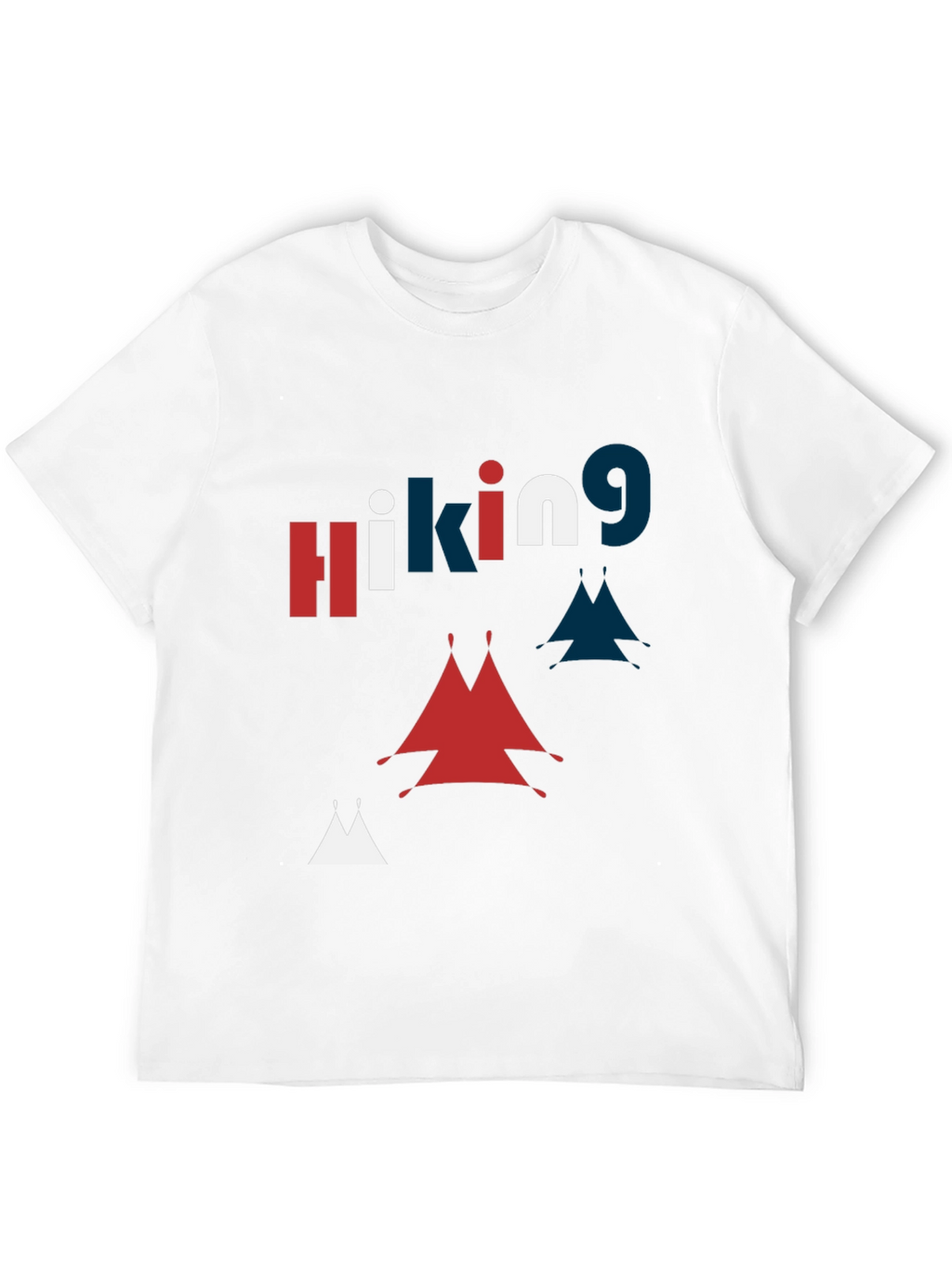 Hiking Graphic Print Crew Neck T-Shirt