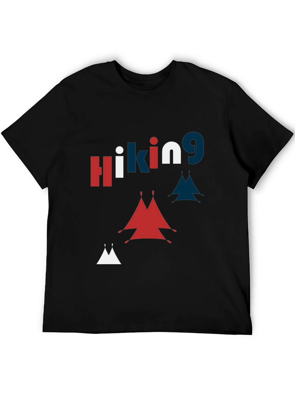 Hiking Graphic Print Crew Neck T-Shirt