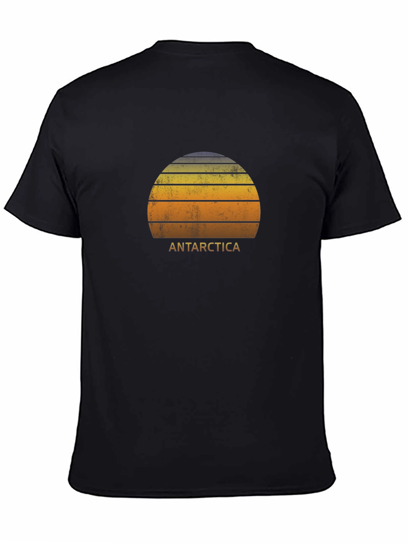 Antarctica Sunset Graphic Tee - Distressed Style