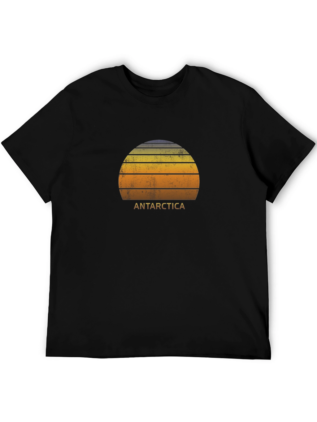 Antarctica Sunset Graphic Tee - Distressed Style
