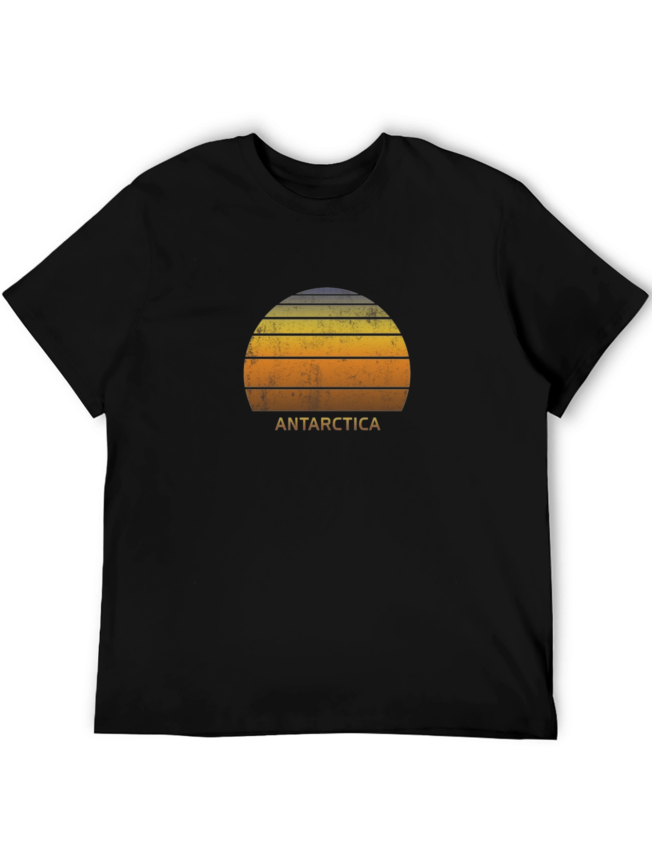 Antarctica Sunset Graphic Tee - Distressed Style