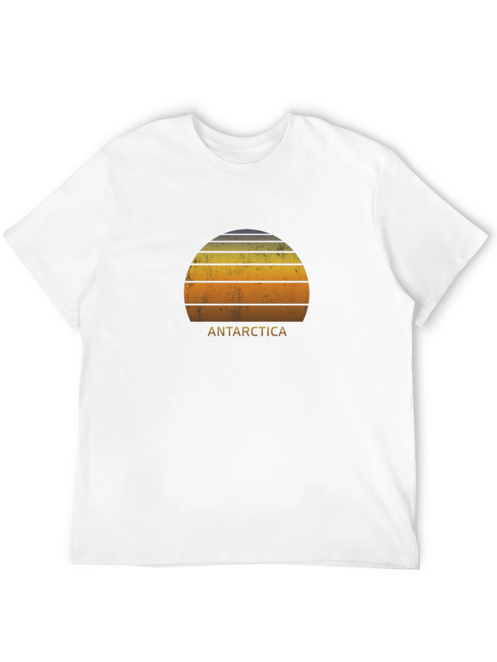 Antarctica Sunset Graphic Tee - Distressed Style