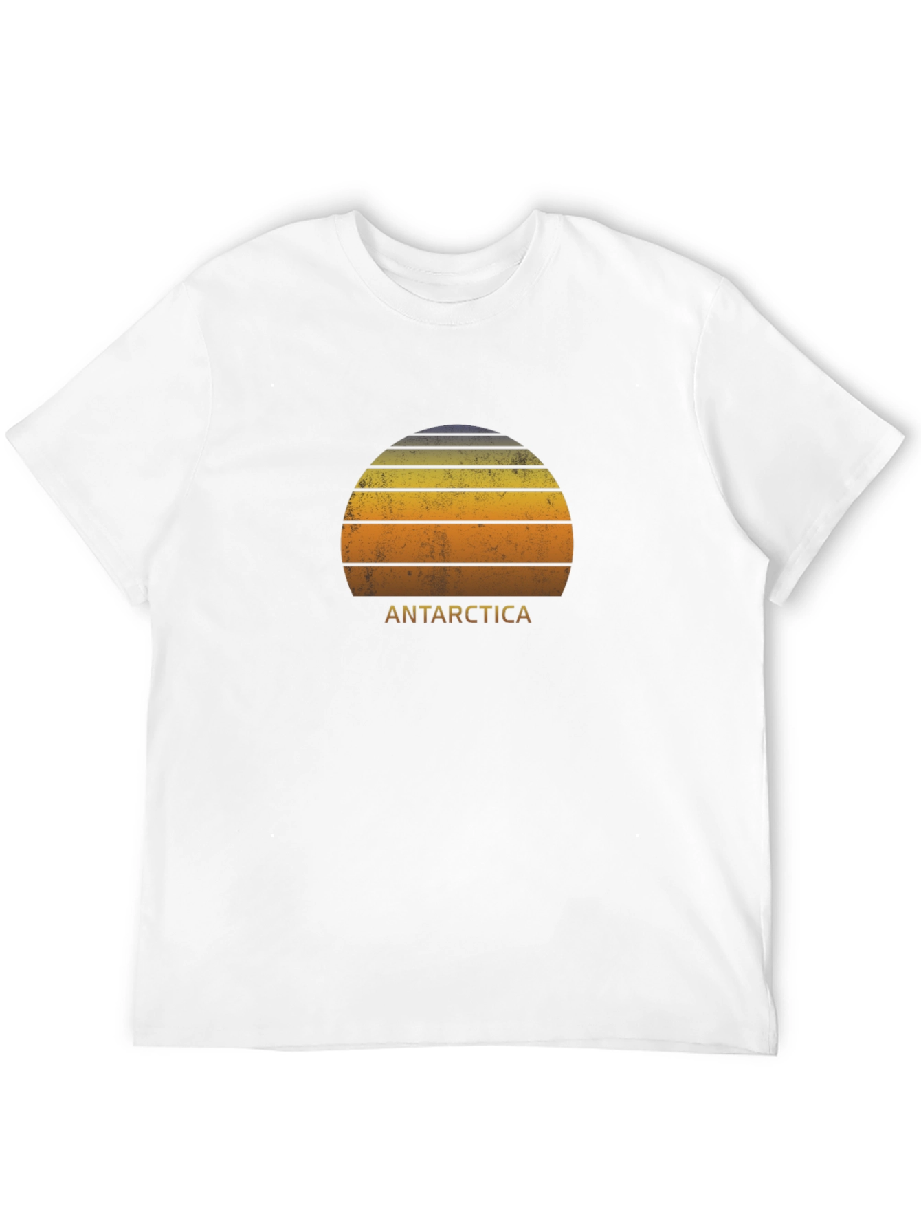 Antarctica Sunset Graphic Tee - Distressed Style