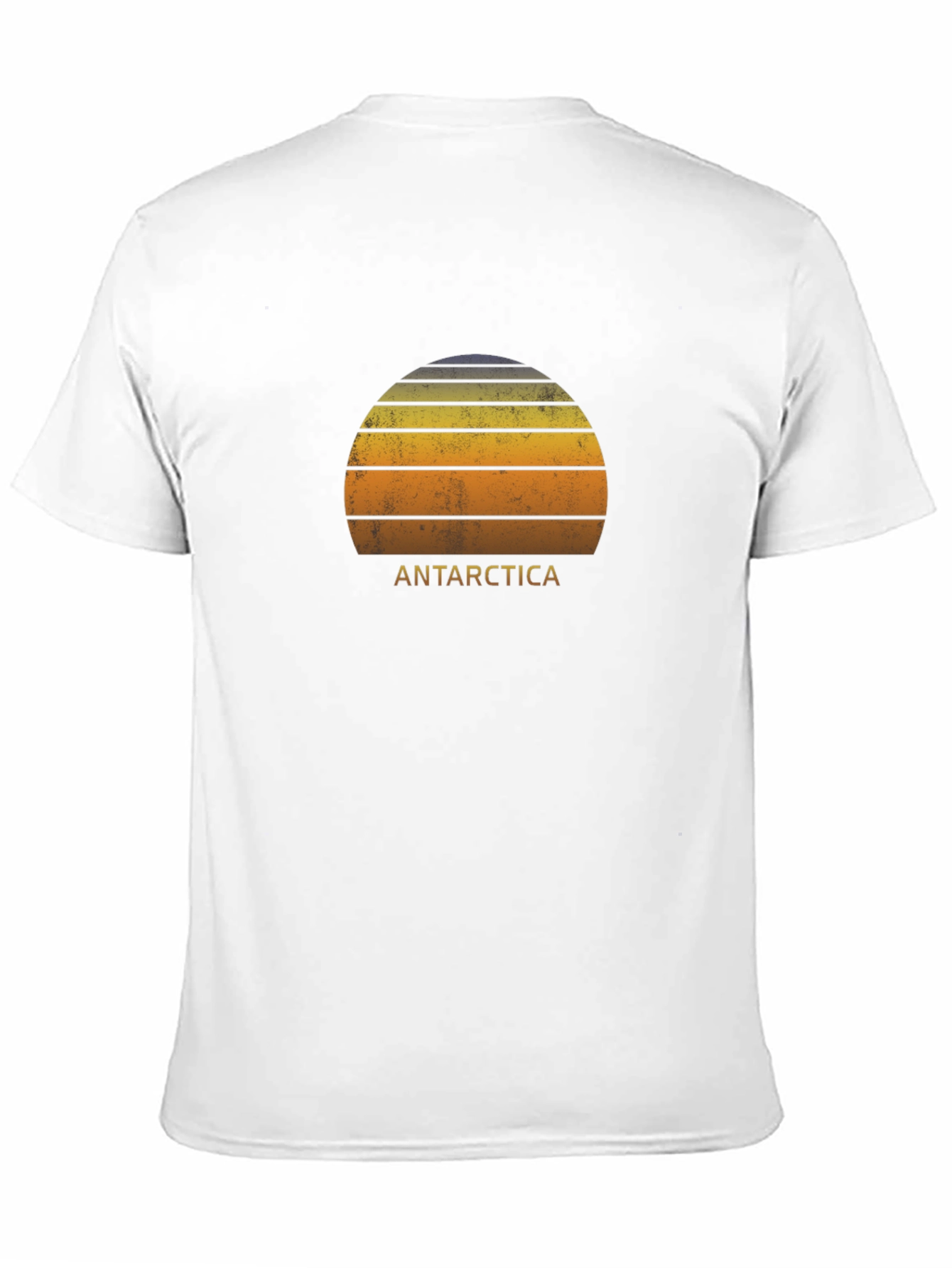 Antarctica Sunset Graphic Tee - Distressed Style