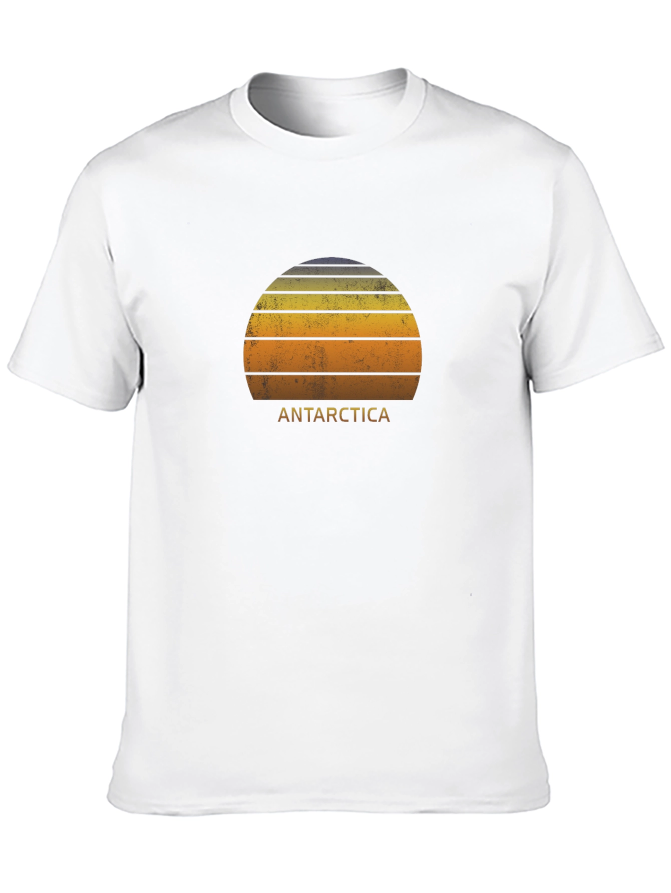 Antarctica Sunset Graphic Tee - Distressed Style