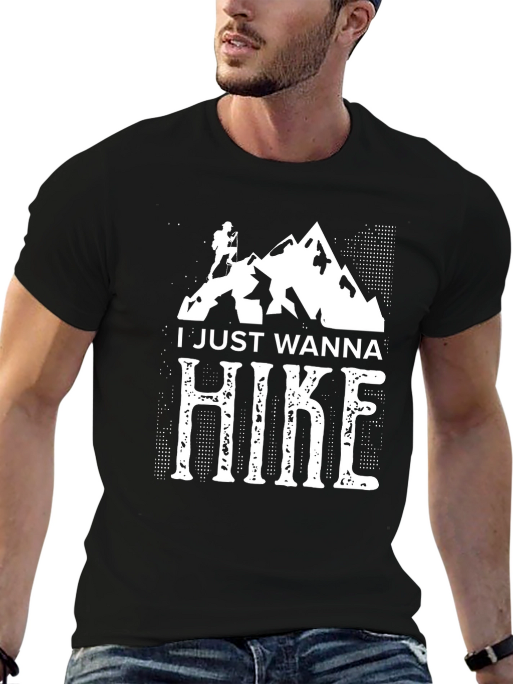 I Just Wanna Hike T-Shirt - Mountain Graphic Tee