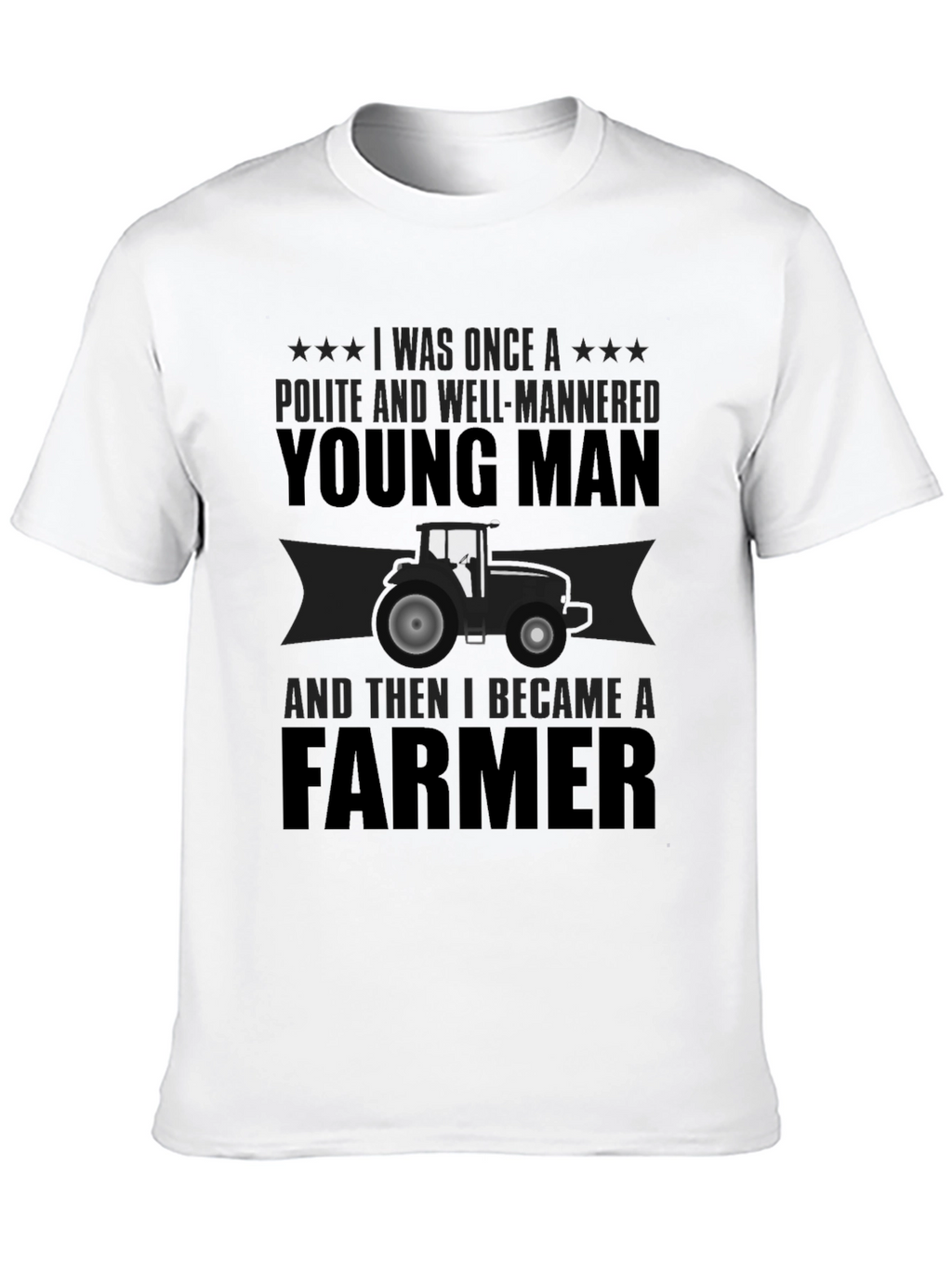 Farmer T-Shirt: Polite Young Man Graphic Tee