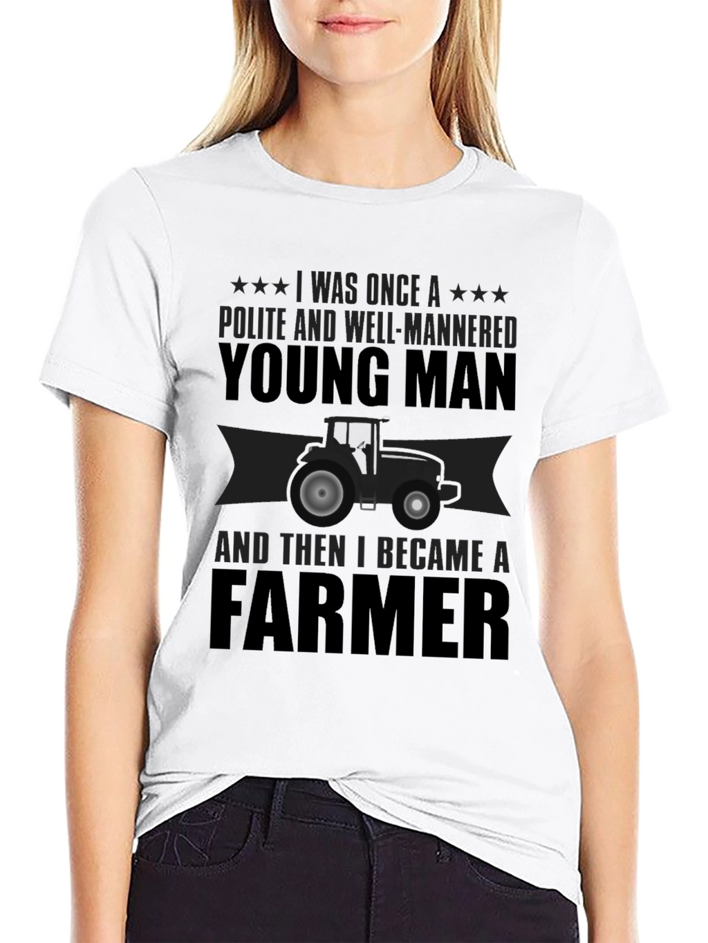 Farmer T-Shirt: Polite Young Man Graphic Tee