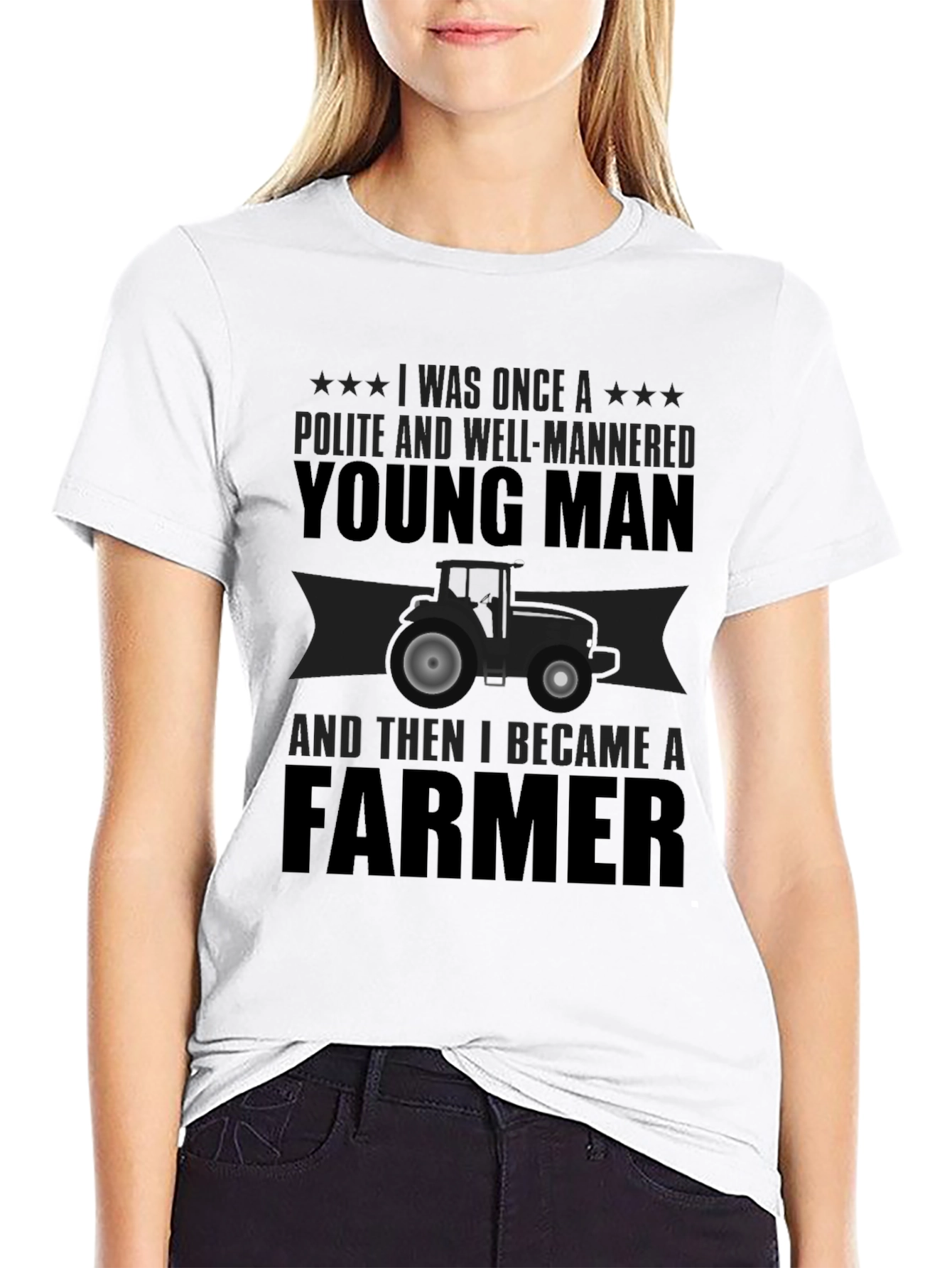 Farmer T-Shirt: Polite Young Man Graphic Tee