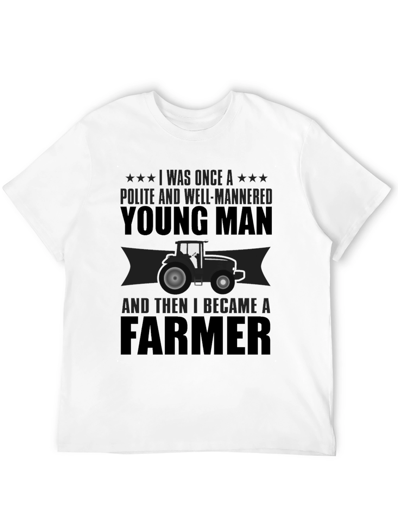 Farmer T-Shirt: Polite Young Man Graphic Tee