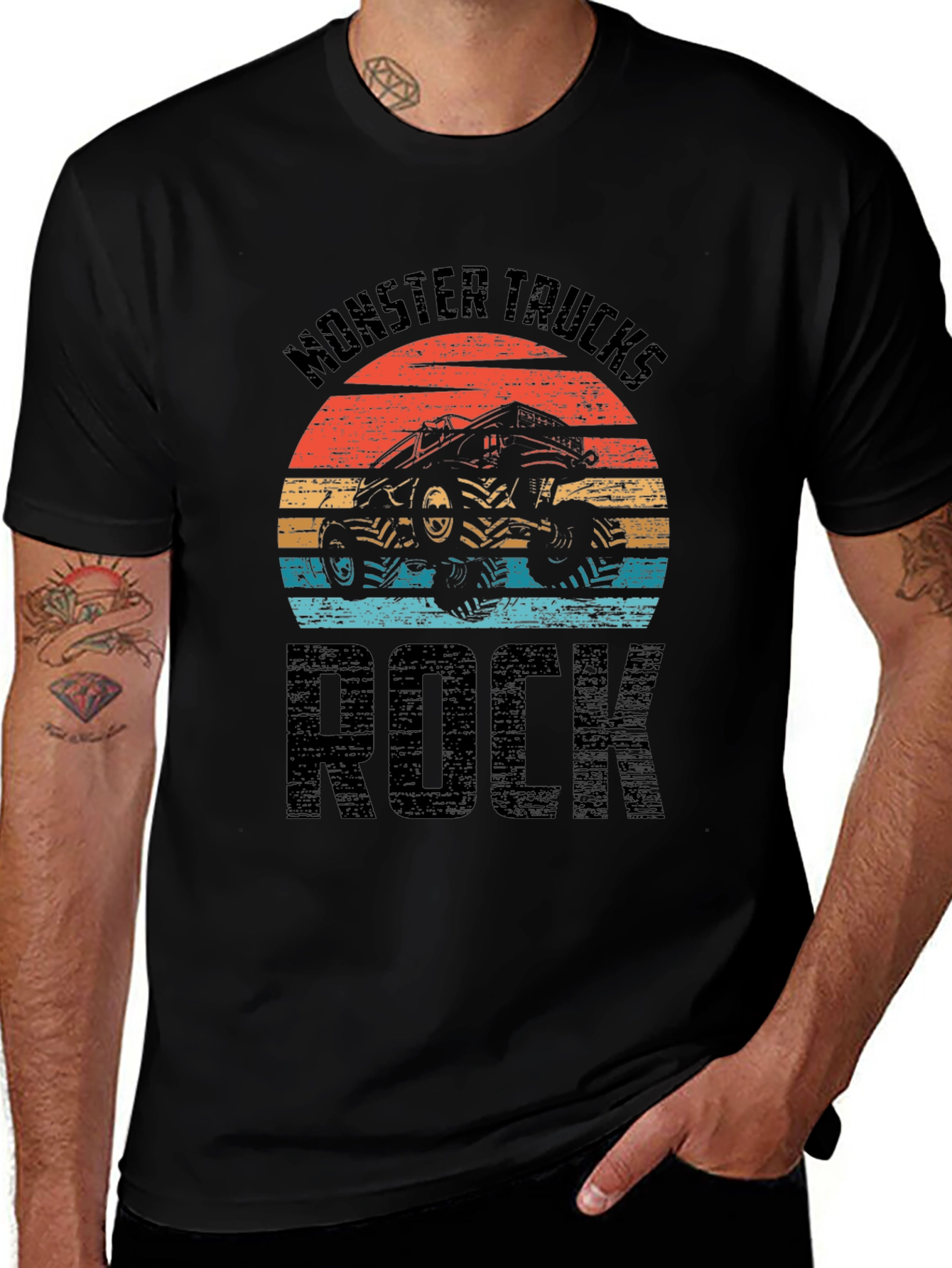 Monster Trucks Rock Graphic T-Shirt