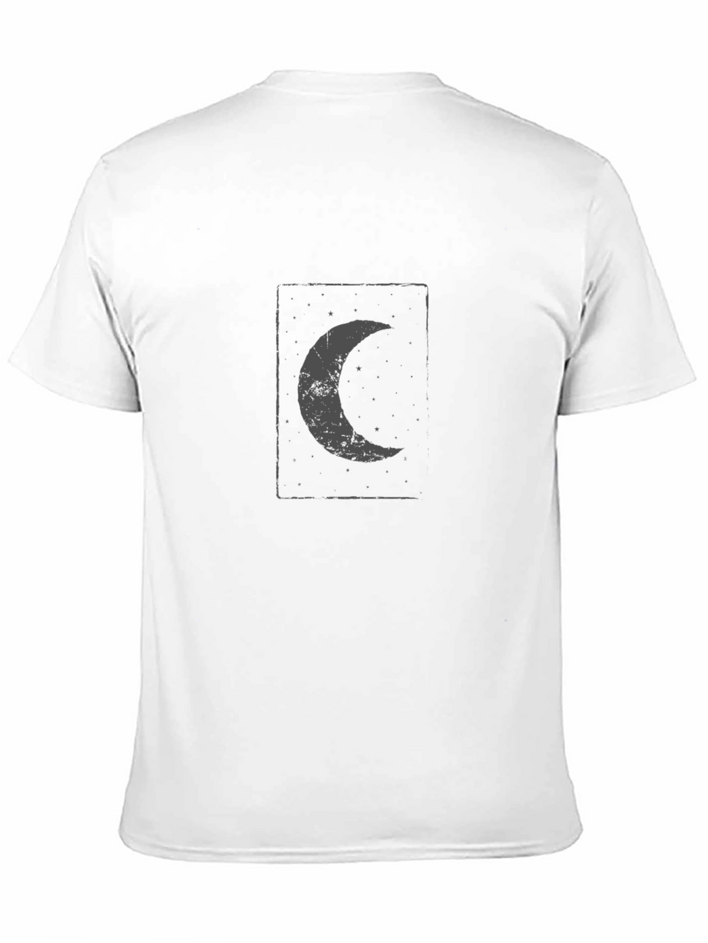 Black Moon Graphic Tee - Celestial Crescent Design