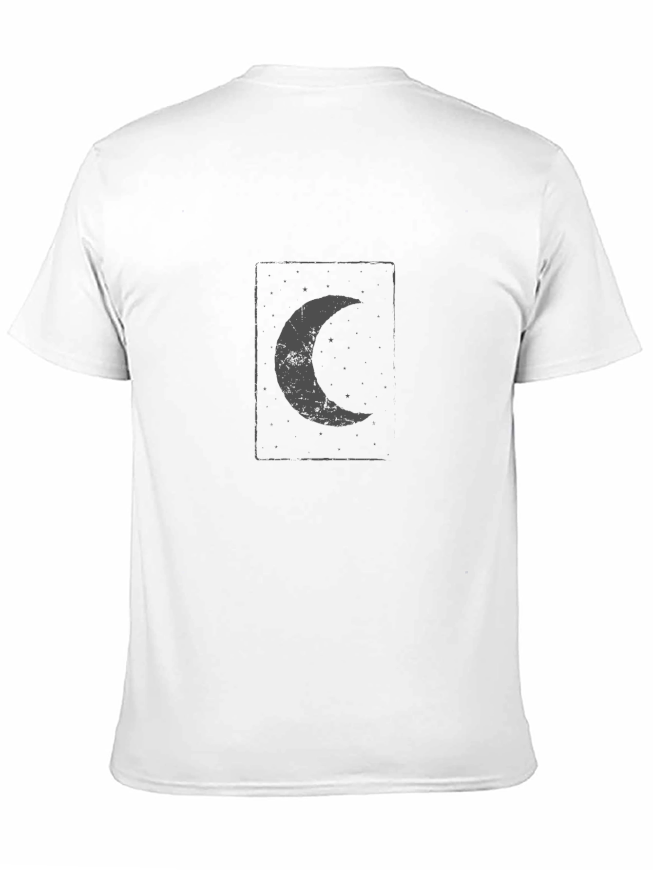 Black Moon Graphic Tee - Celestial Crescent Design