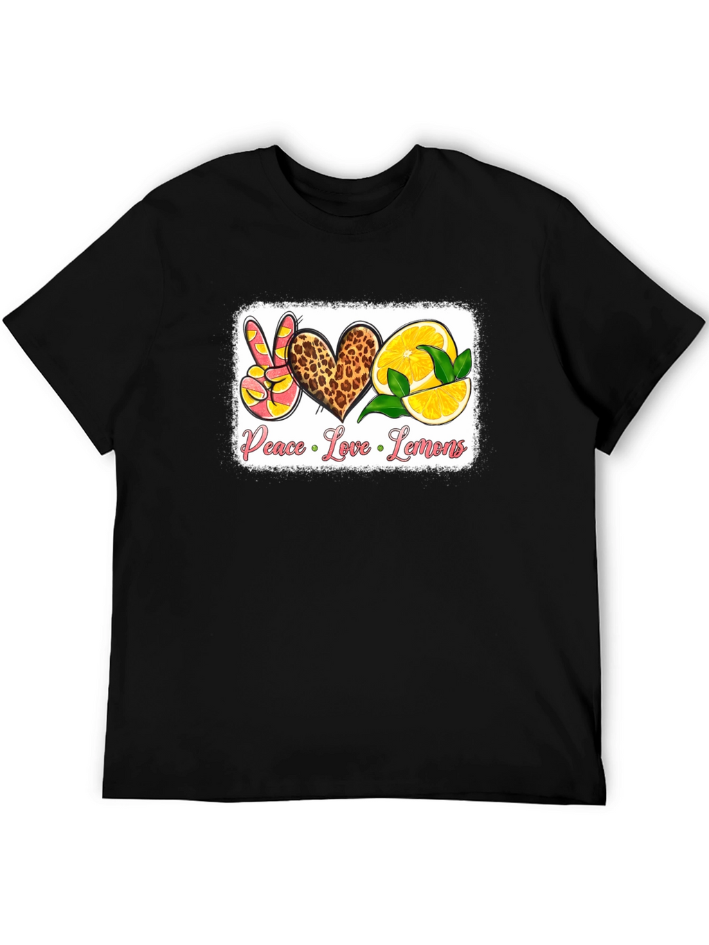 Peace Love Lemons Graphic T-Shirt