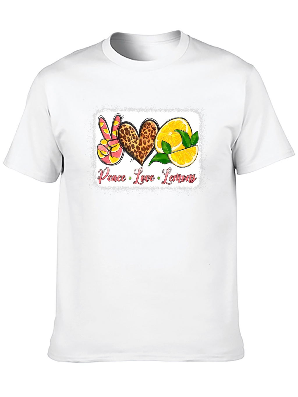 Peace Love Lemons Graphic T-Shirt