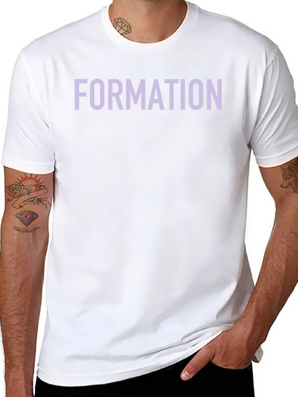 Formation Graphic Tee - Black Cotton T-Shirt